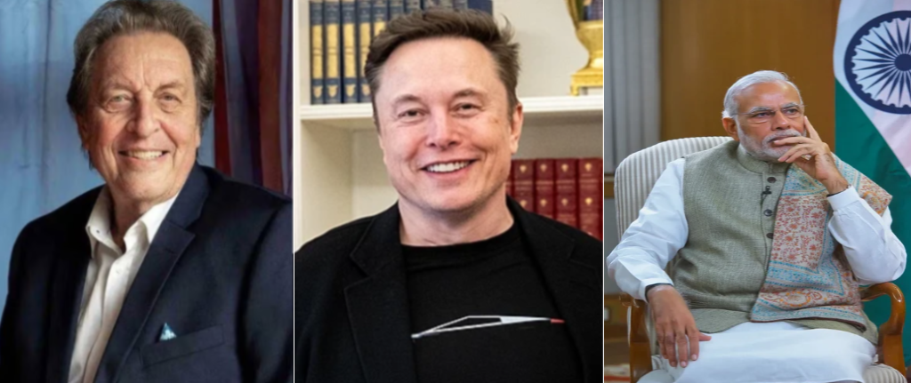 Errol Musk, Elon Musk and Narender Modi
