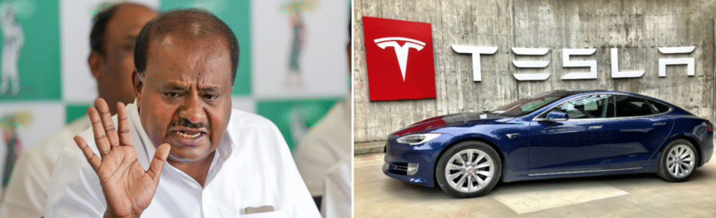HD Kumaraswamy and Tesla