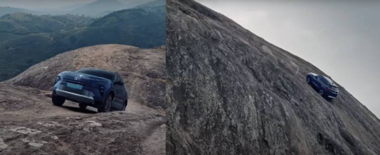 Tata Harrier Climbing Elephant Hills