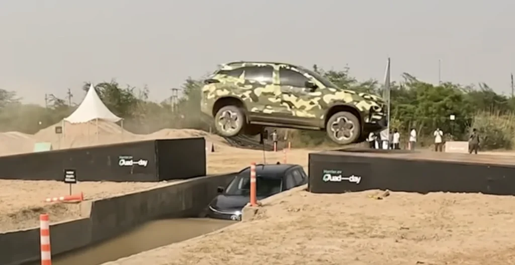 Tata Harrier Jumping