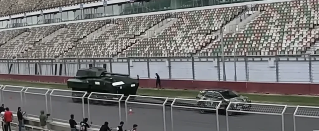 Tata Harrier Pulling Army Tank