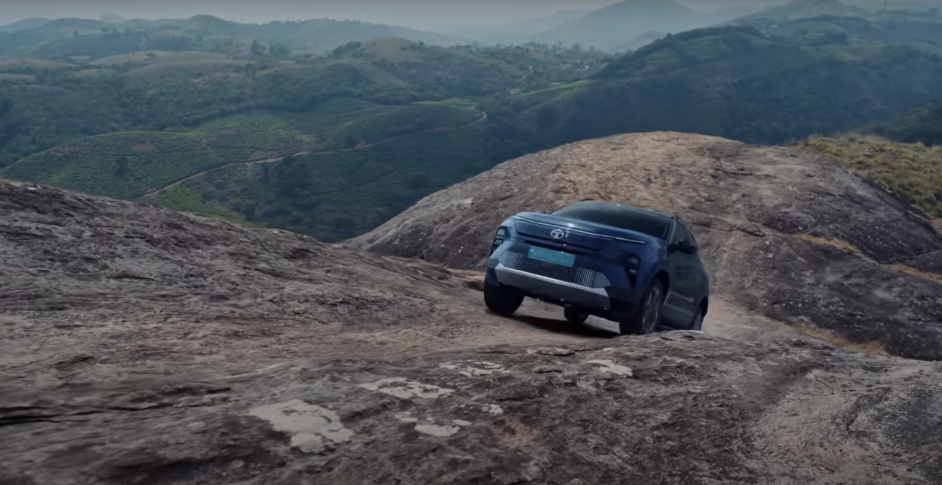 Tata Harrier on the top of Elephant Hills