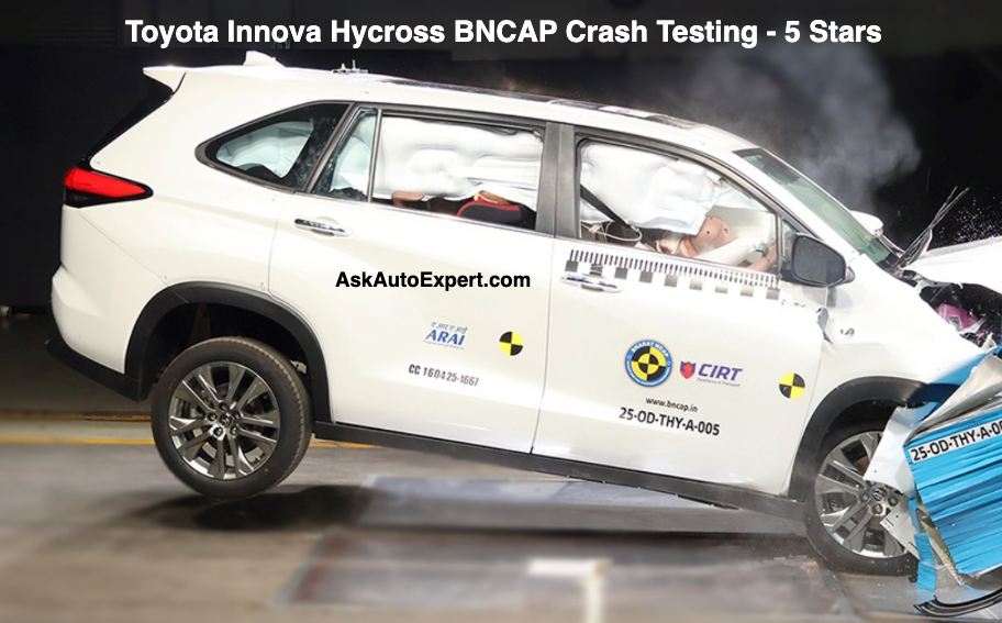 Toyota Innova Hycross crash testing
