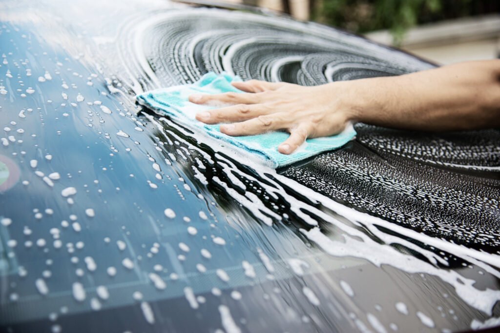 car glass cleaning